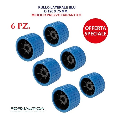 Rulli laterali carrello blu - laterali,