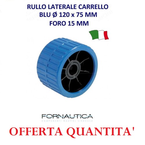 Rullo laterale carrello blu - carrello,