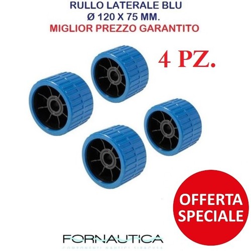 Rulli laterali carrello blu - laterali,