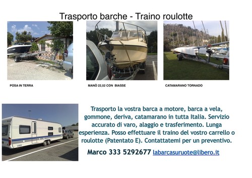 Trasporto barche gommoni - trasporto,